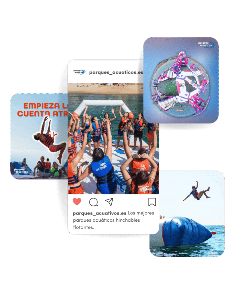 Parques Acuaticos mockup posts