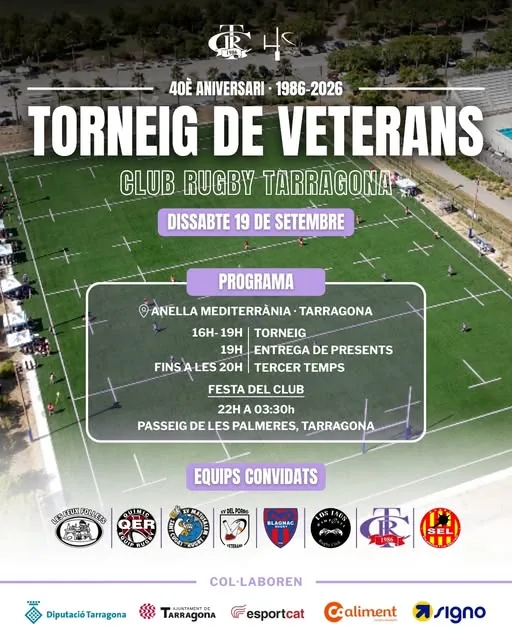 Publicación del Club Rugby Tarragona: 40.º aniversario