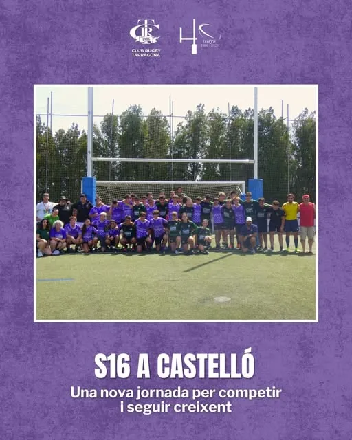 Publicación del Club Rugby Tarragona: El equipo S16