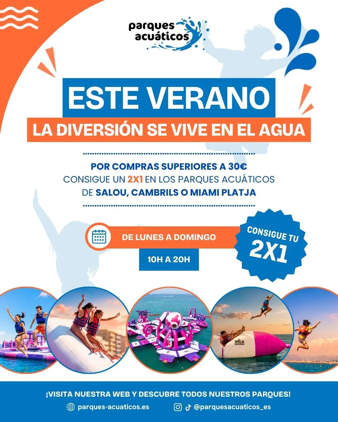 Promoción 2×1 · Parques Acuáticos