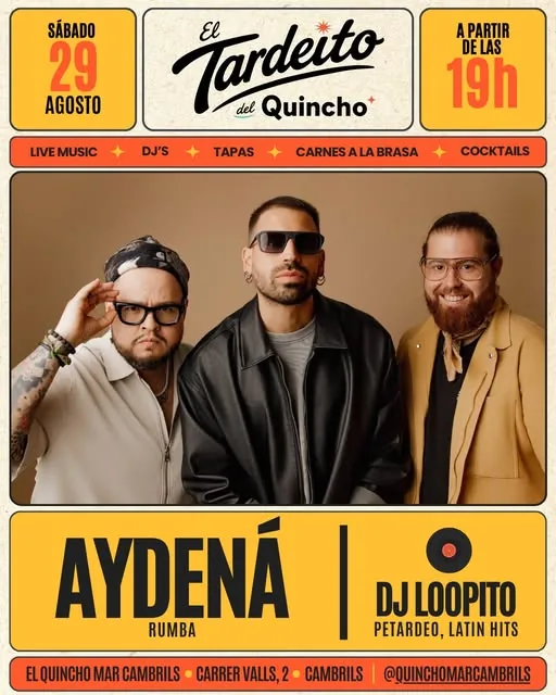 Cartel de El Tardeíto: Aydená y DJ Loopito