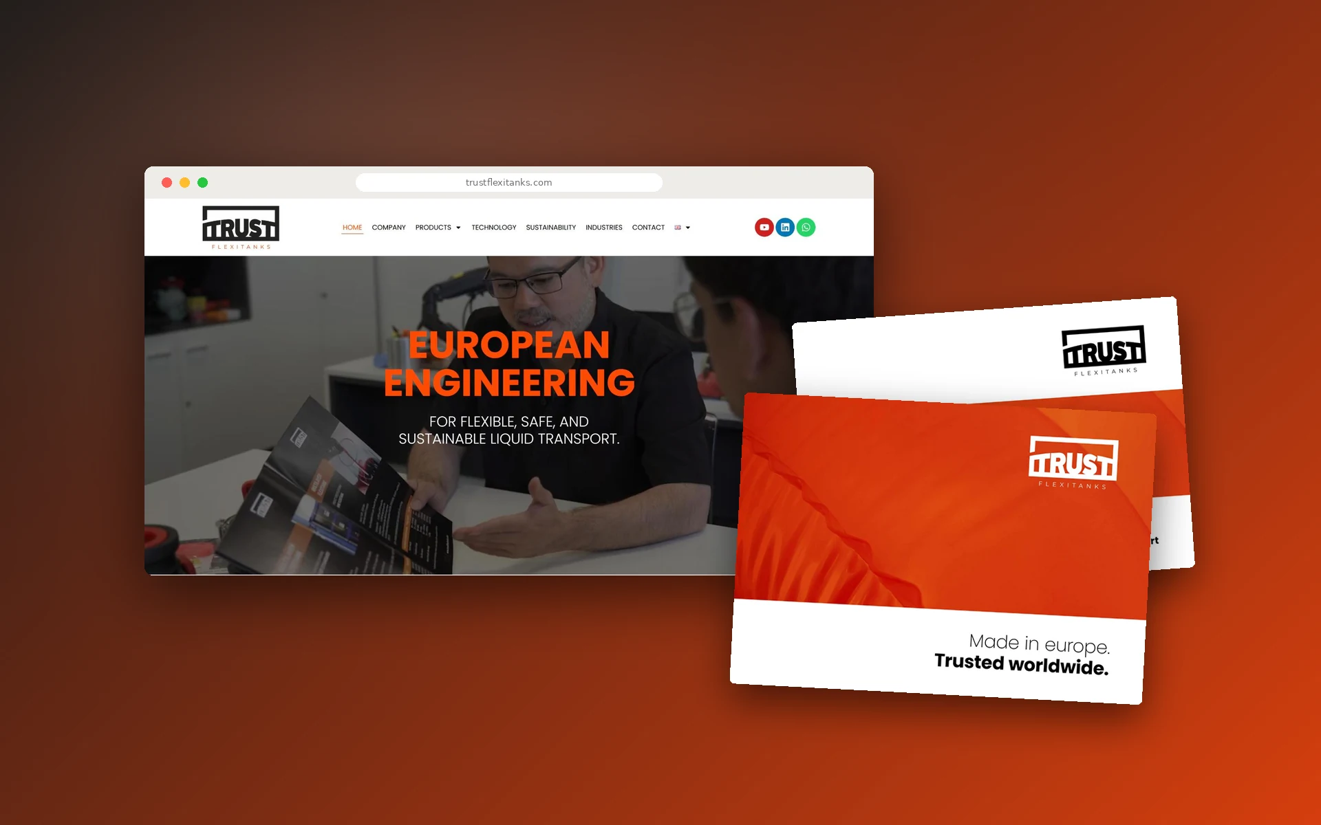 Web y catálogos de Trust Flexitanks
